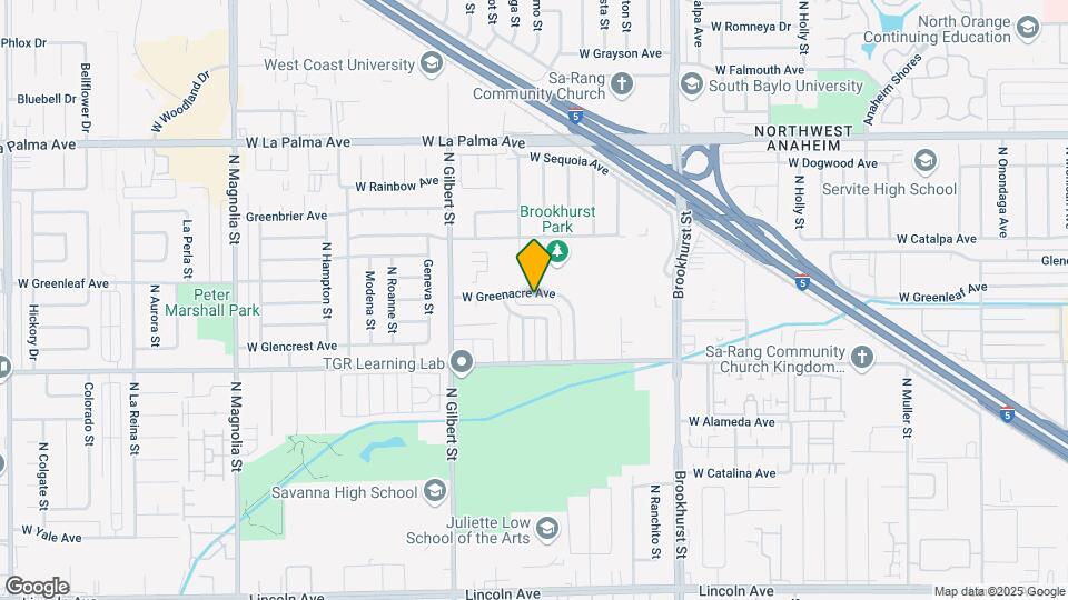 2322 W Greenacre Ave Map and Location Details