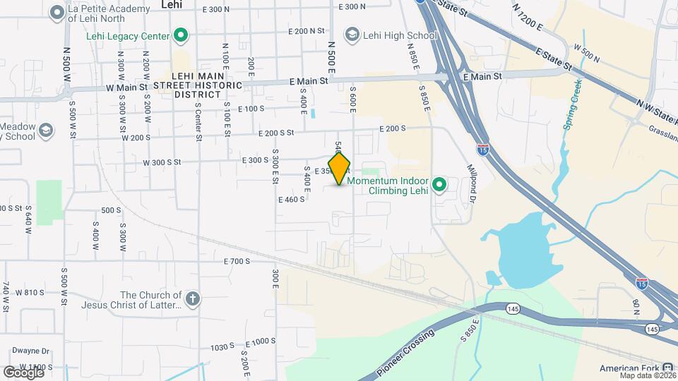 550 E 400 S St Map and Location Details