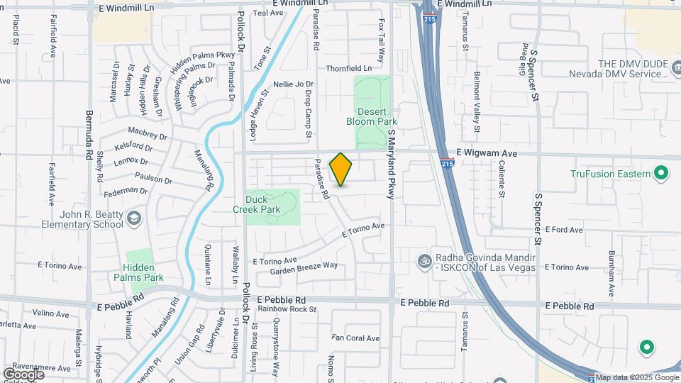 1070 Warm Canyon Way Mapa y Detalles de la Ubicación