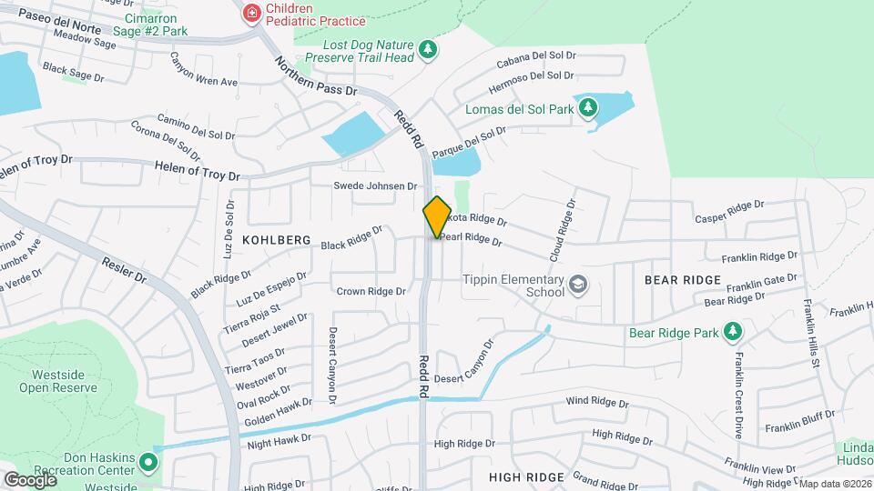 1425 Rainbow Ridge Dr Map and Location Details