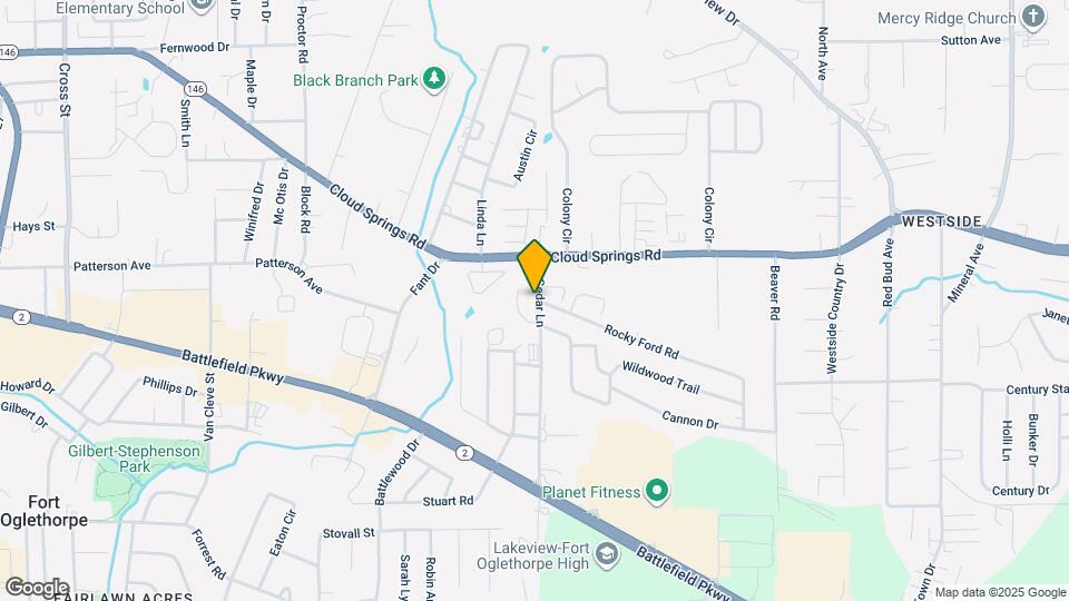 108 S Cedar Ln Map and Location Details