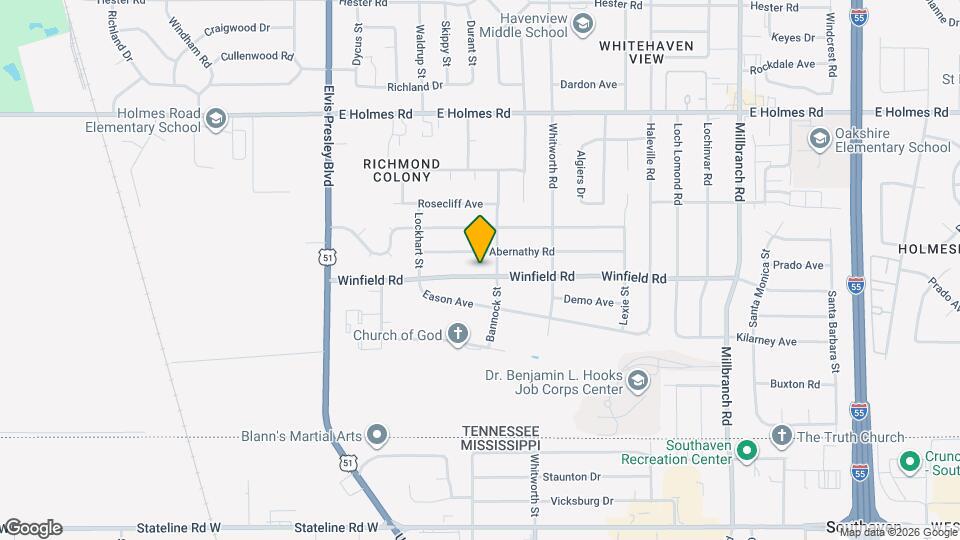 1352 Winfield Rd Map and Location Details