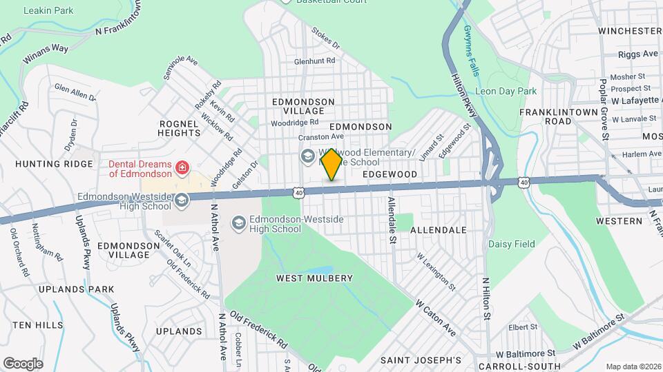 3924 Edmondson Ave Map and Location Details