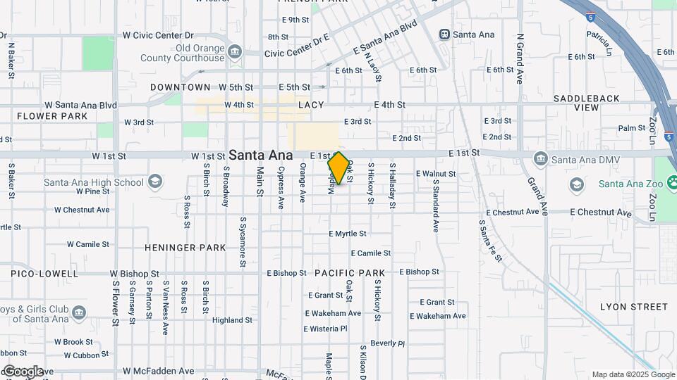409 E Pine St Mapa y Detalles de la Ubicación