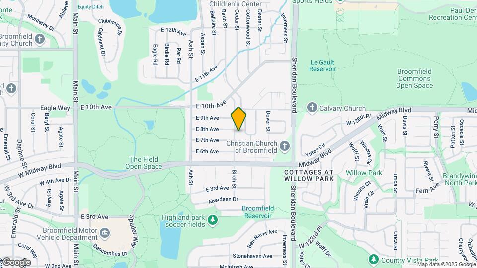 756 Birch St Map and Location Details