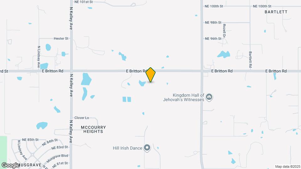 1516 E Britton Rd Map and Location Details