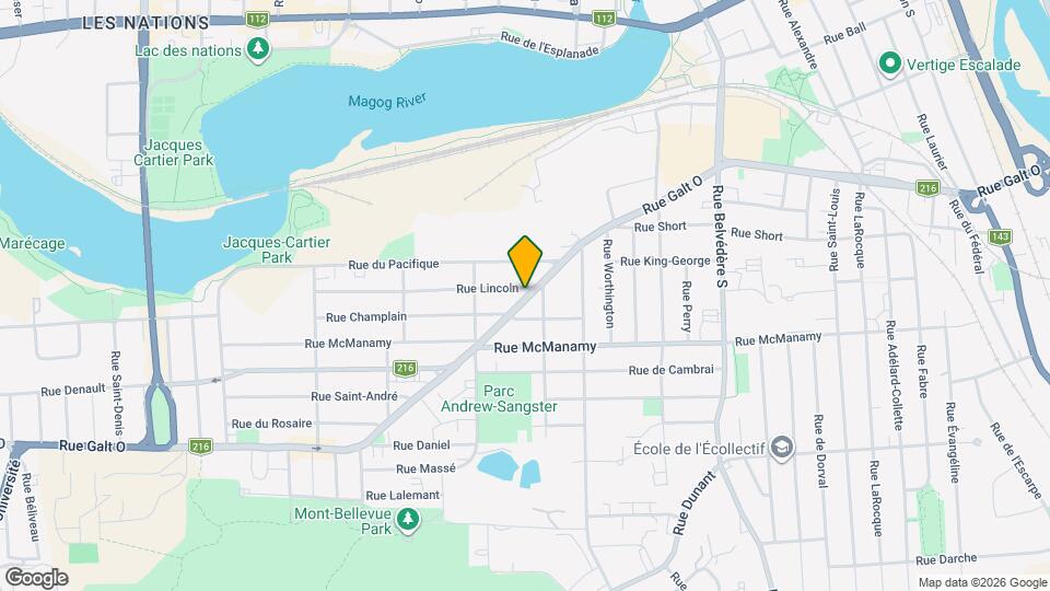 1080 Lincoln Rue Map and Location Details