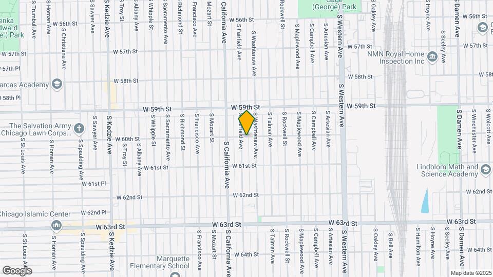 2723-2725 W 60th St Map and Location Details