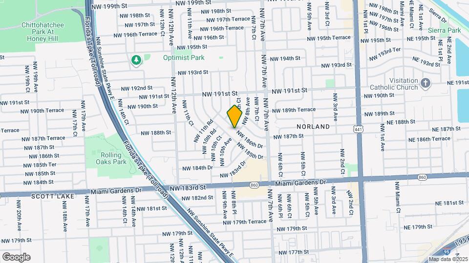 810 NW 186th Dr Map and Location Details