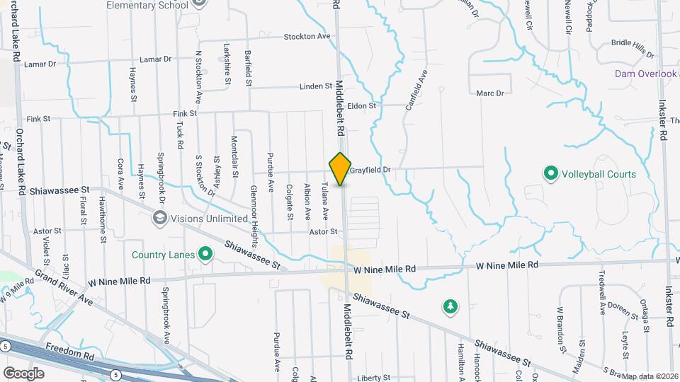 22741 Middlebelt Rd Mapa y Detalles de la Ubicación