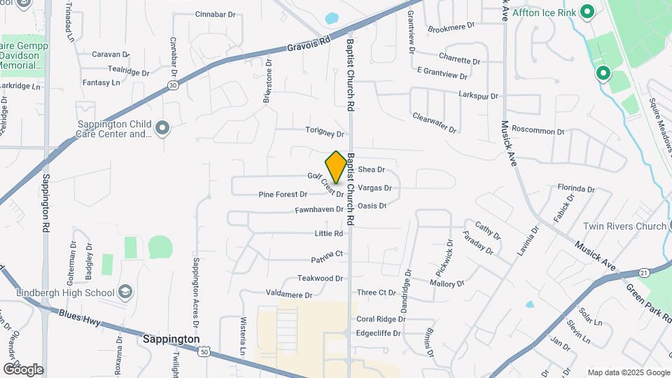 11015 Golf Crest Dr Map and Location Details