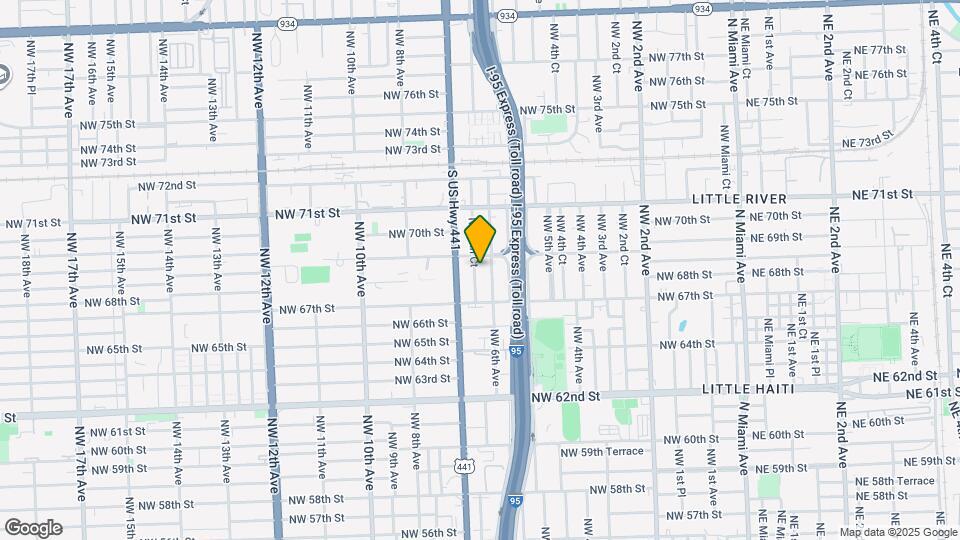 6821 NW 6th Ct Map and Location Details