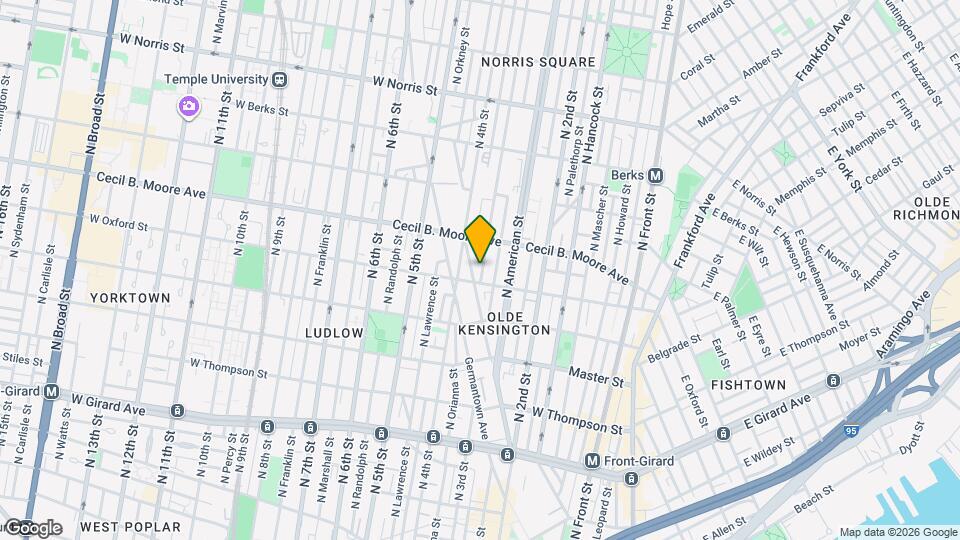 1608 N 3rd St Map and Location Details