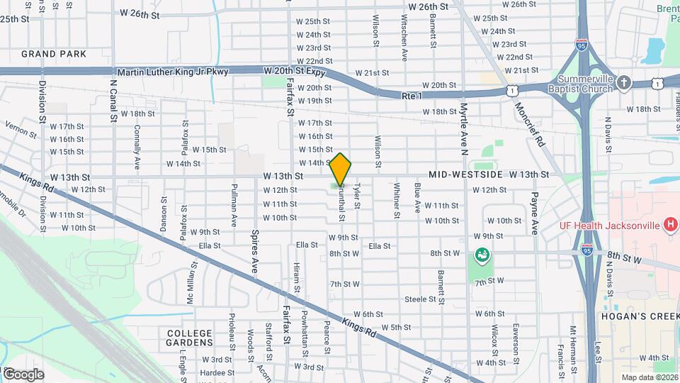 1645 W 12th St Map and Location Details
