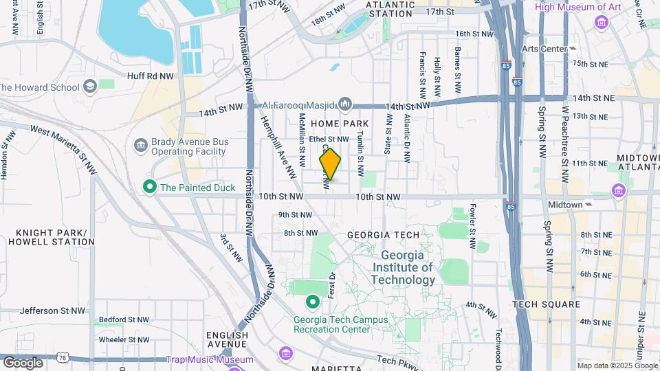 1003 Center St NW-Unit -A Map and Location Details