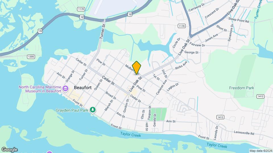 513 Live Oak St Map and Location Details