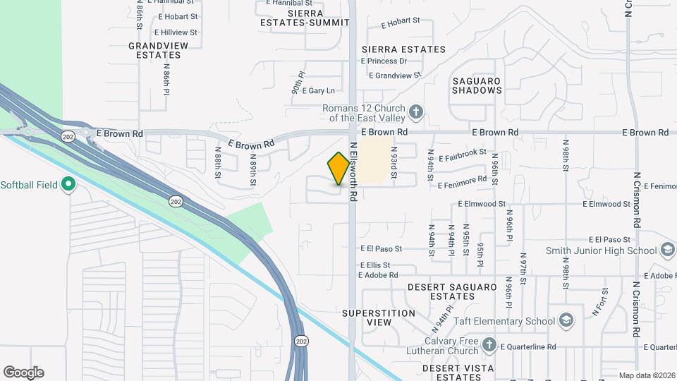 9146 E Encanto St Map and Location Details