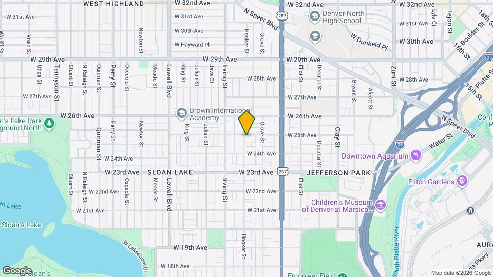 3156 W 25th Ave Map and Location Details