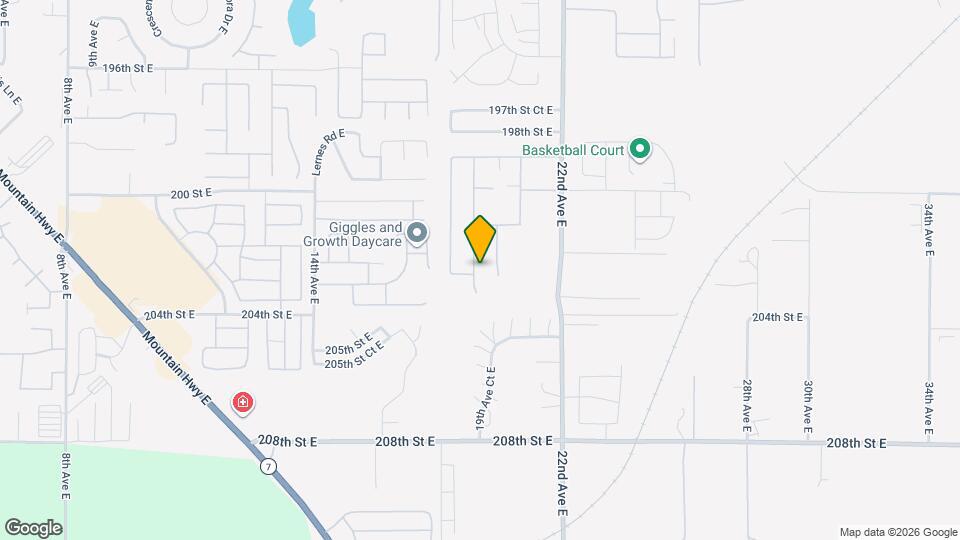 20303 19th Ave E Map and Location Details