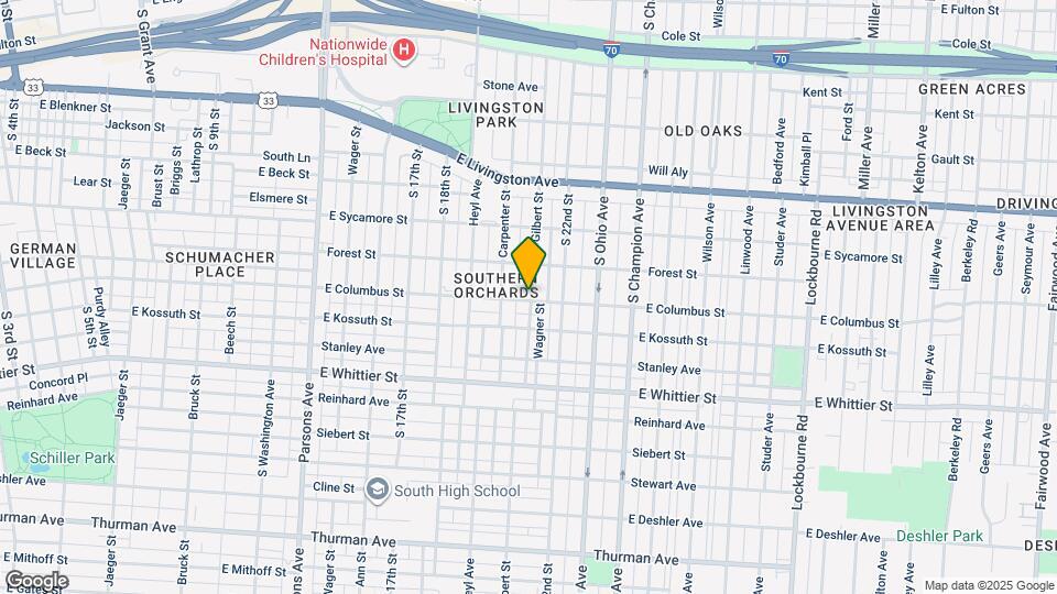 899 Gilbert St Map and Location Details