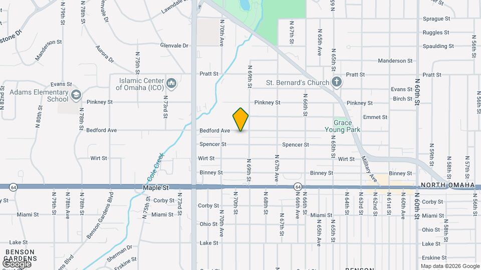 6913 Bedford Ave Map and Location Details