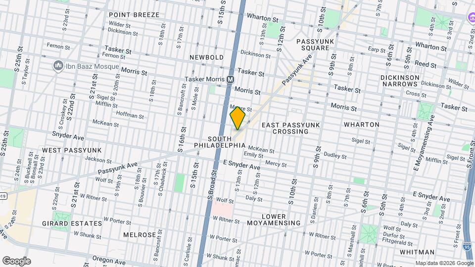 1916 E Passyunk Ave, Unit B Map and Location Details