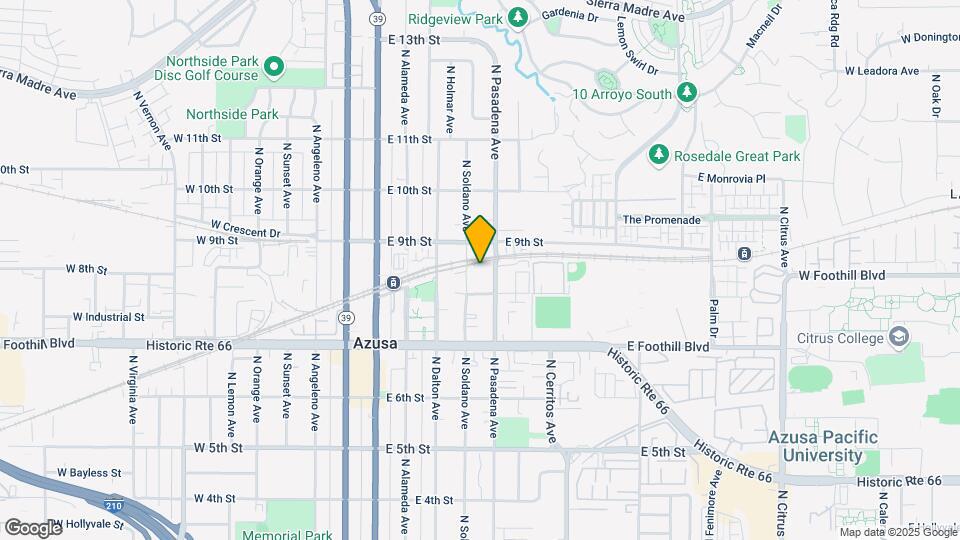 Azusa Triplex - Large Lot - Prime Location Map and Location Details