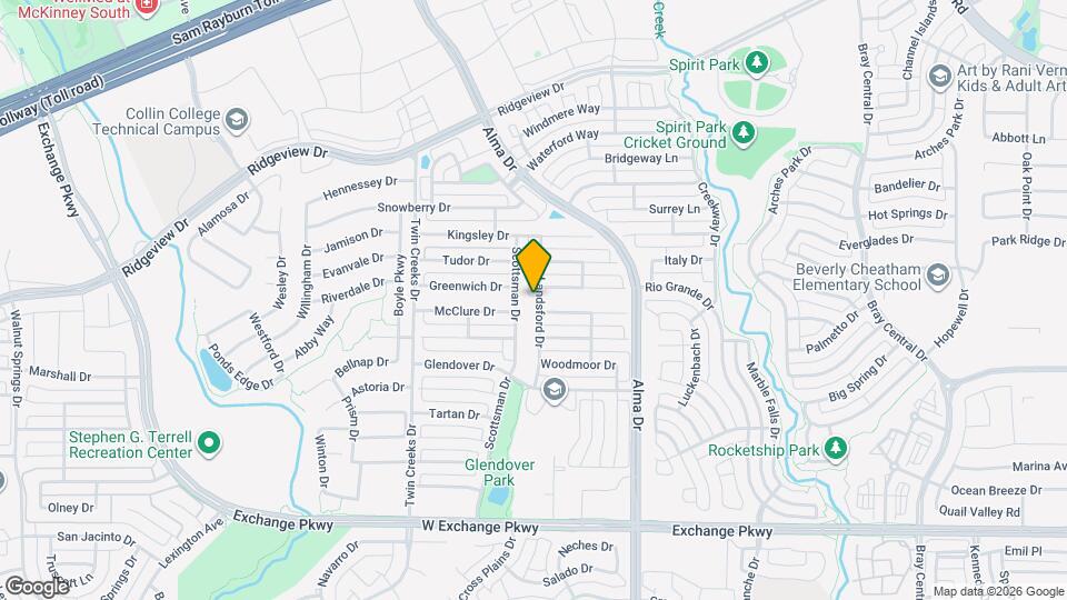 1425 Landsford Dr Mapa y Detalles de la Ubicación