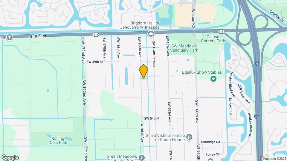 5050 SW 166th Ave Map and Location Details