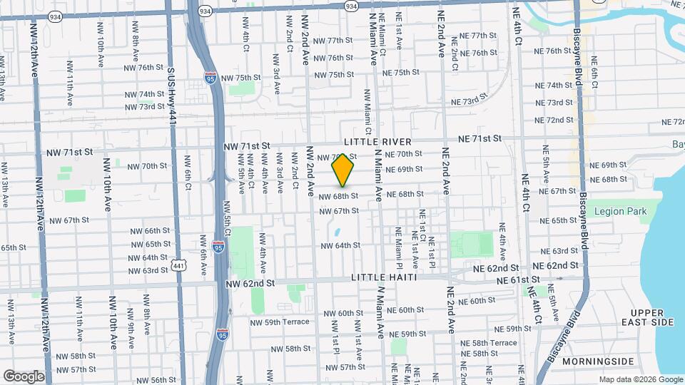 121 NW 68th St Map and Location Details