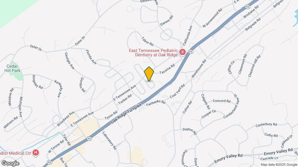 105 Thornton Rd Map and Location Details