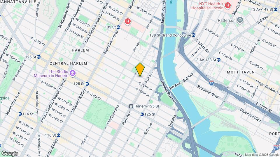 58 E 130th St, Unit 2B Map and Location Details