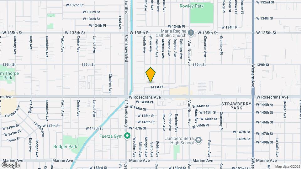 2801 W 141st Pl Mapa y Detalles de la Ubicación