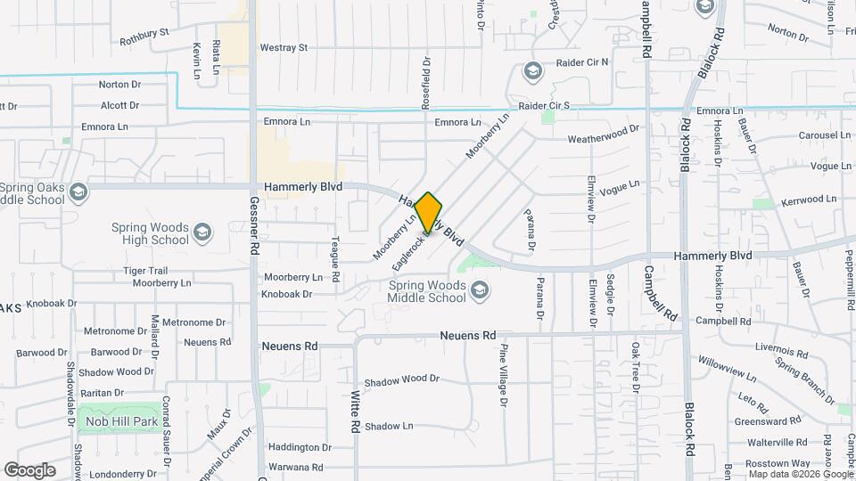 2114 Eaglerock Dr Map and Location Details