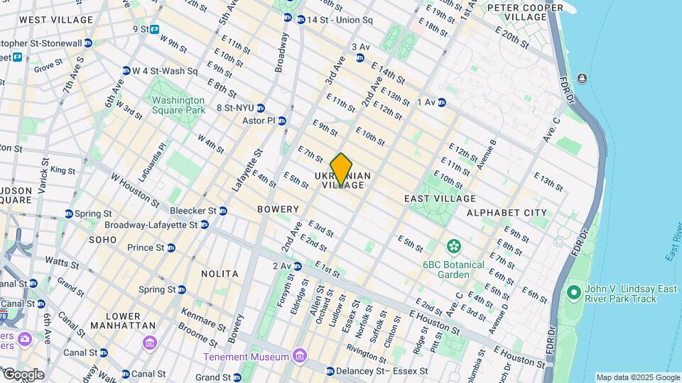 322 E 6th St Map and Location Details