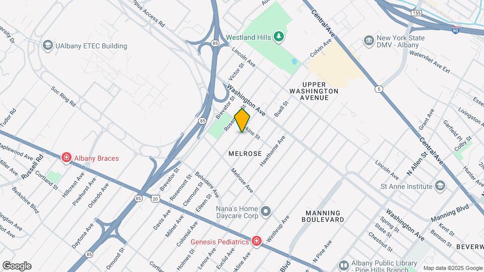 105 Clermont St Map and Location Details