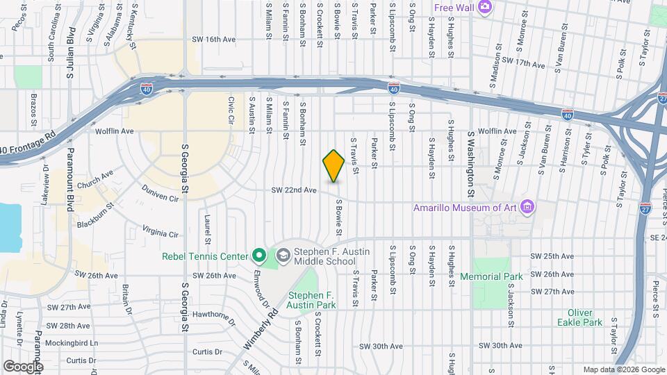 2050 S Bowie St Mapa y Detalles de la Ubicación
