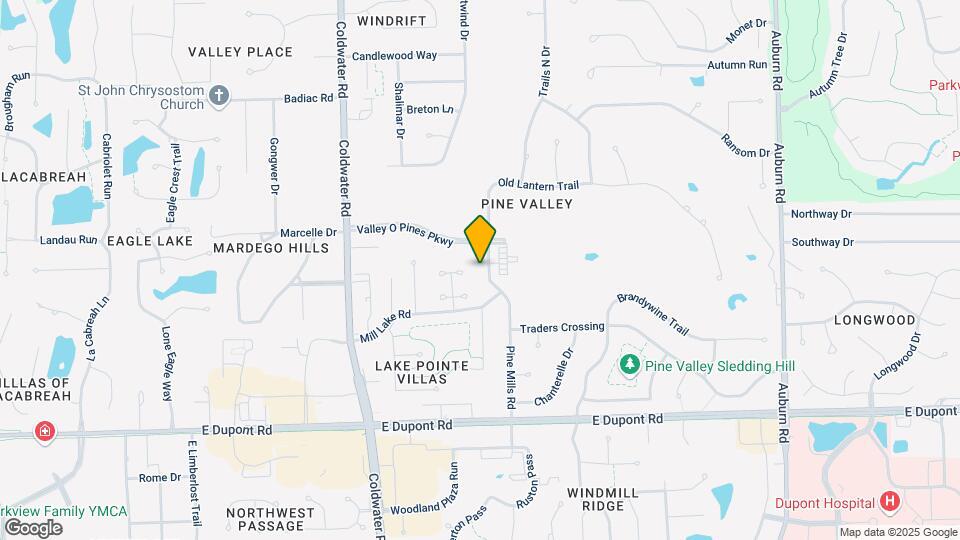 10915 Pine Mills Rd Map and Location Details
