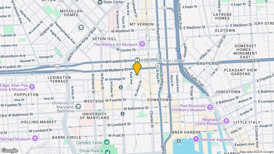 106 W Saratoga St Map and Location Details