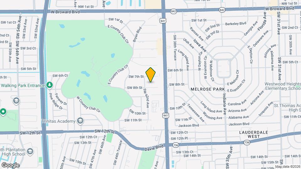 4053 SW 8th St Map and Location Details