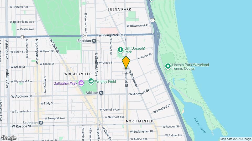 3728 N Halsted St Map and Location Details