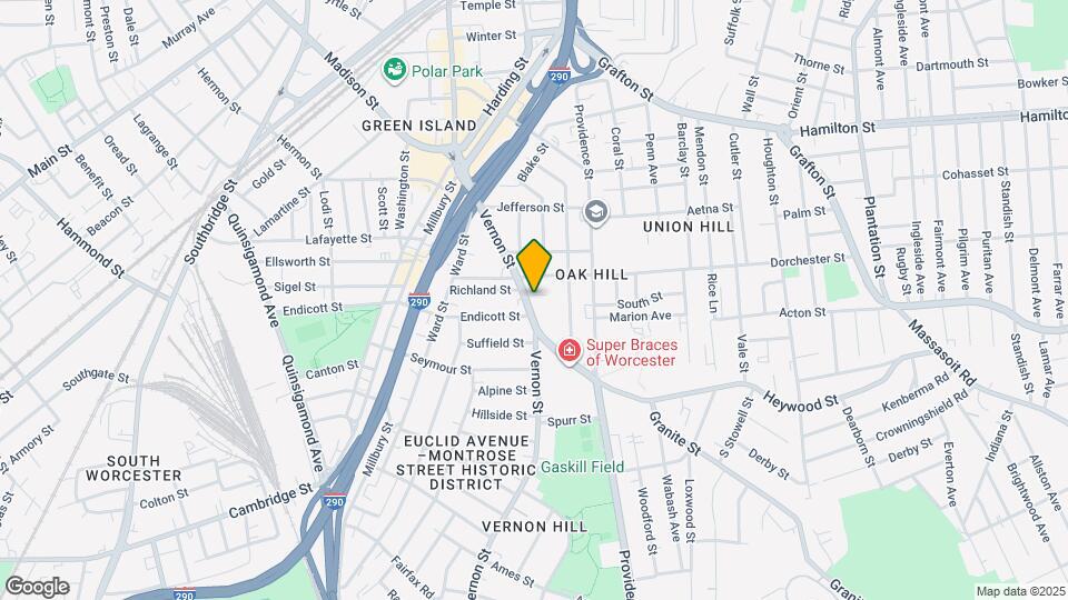 55 Vernon St Map and Location Details