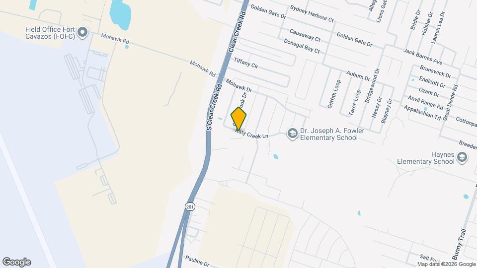 5202 Katy Creek Ln Map and Location Details