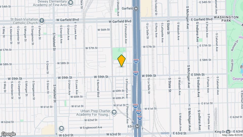 5831 S Shields Ave Map and Location Details