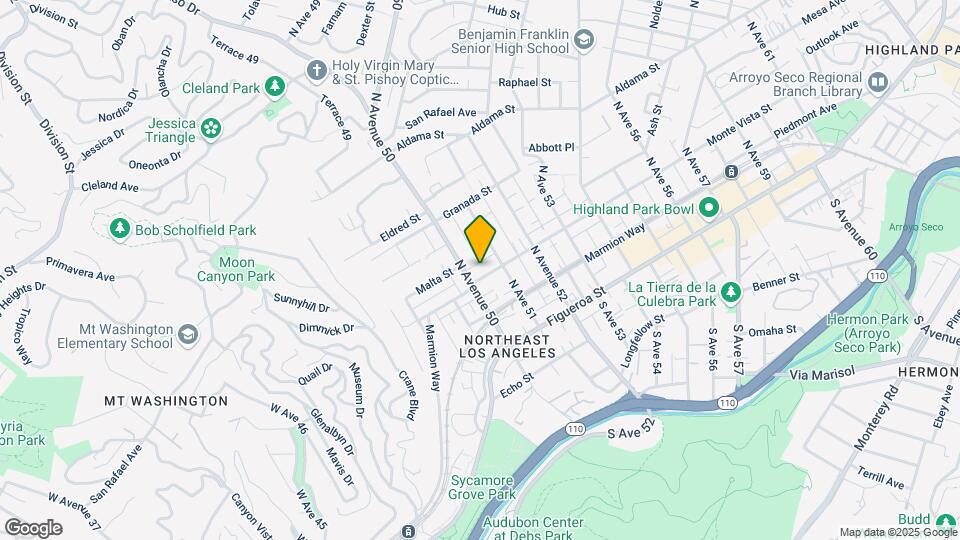 5015 Monte Vista St Map and Location Details