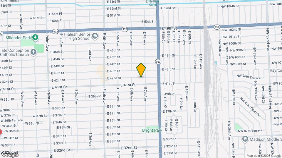 660 E 42nd St Map and Location Details