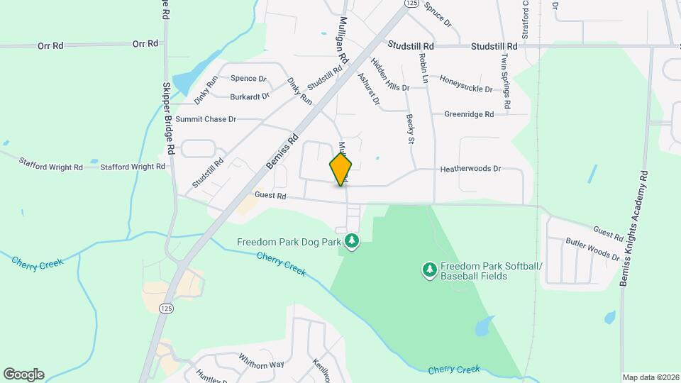 3713 Mulligan Rd Map and Location Details