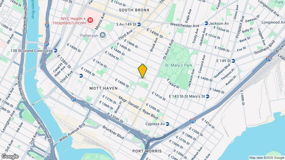 516 E 142nd St Map and Location Details