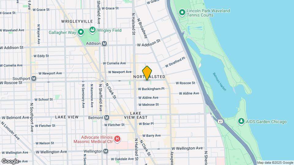 707 W Roscoe St, Unit B Mapa y Detalles de la Ubicación