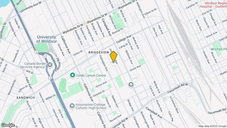 990 Bridge Ave Map and Location Details